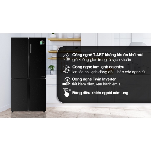 Tủ lạnh Aqua Inverter 456 lít Multi Door AQR-M525XA giá tốt có trả góp