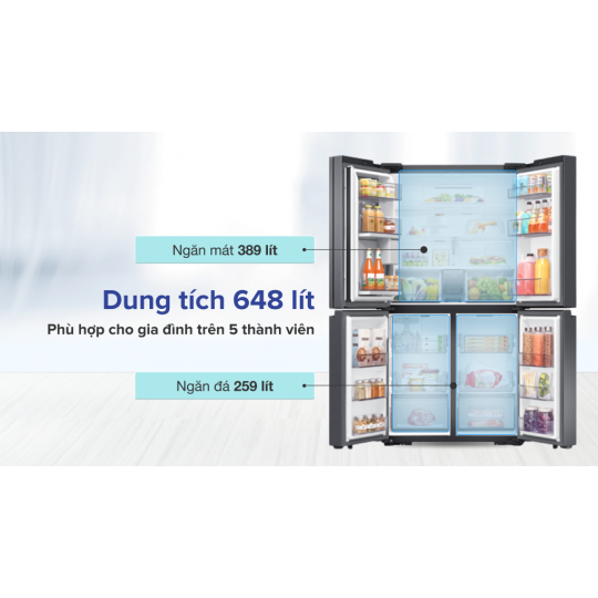 Tủ lạnh Samsung Inverter 648 lít Multi Door RF59C766FB1/SV 