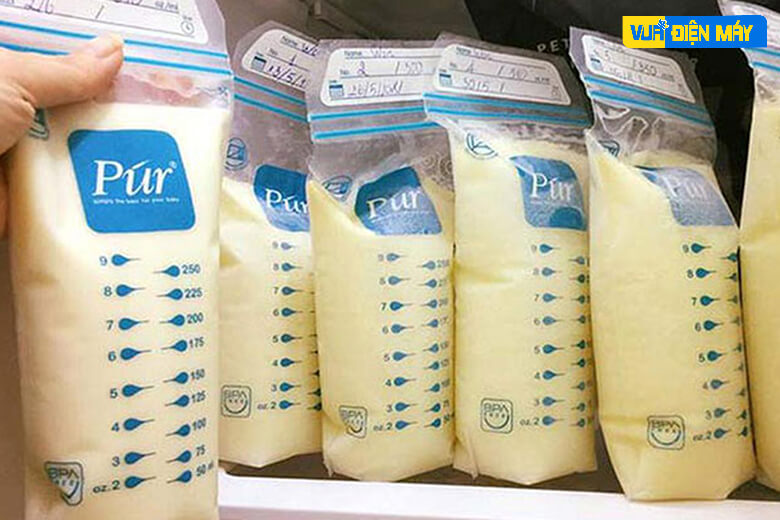 bảo quản sữa mẹ trong tủ lạnh bằng ngăn mát 